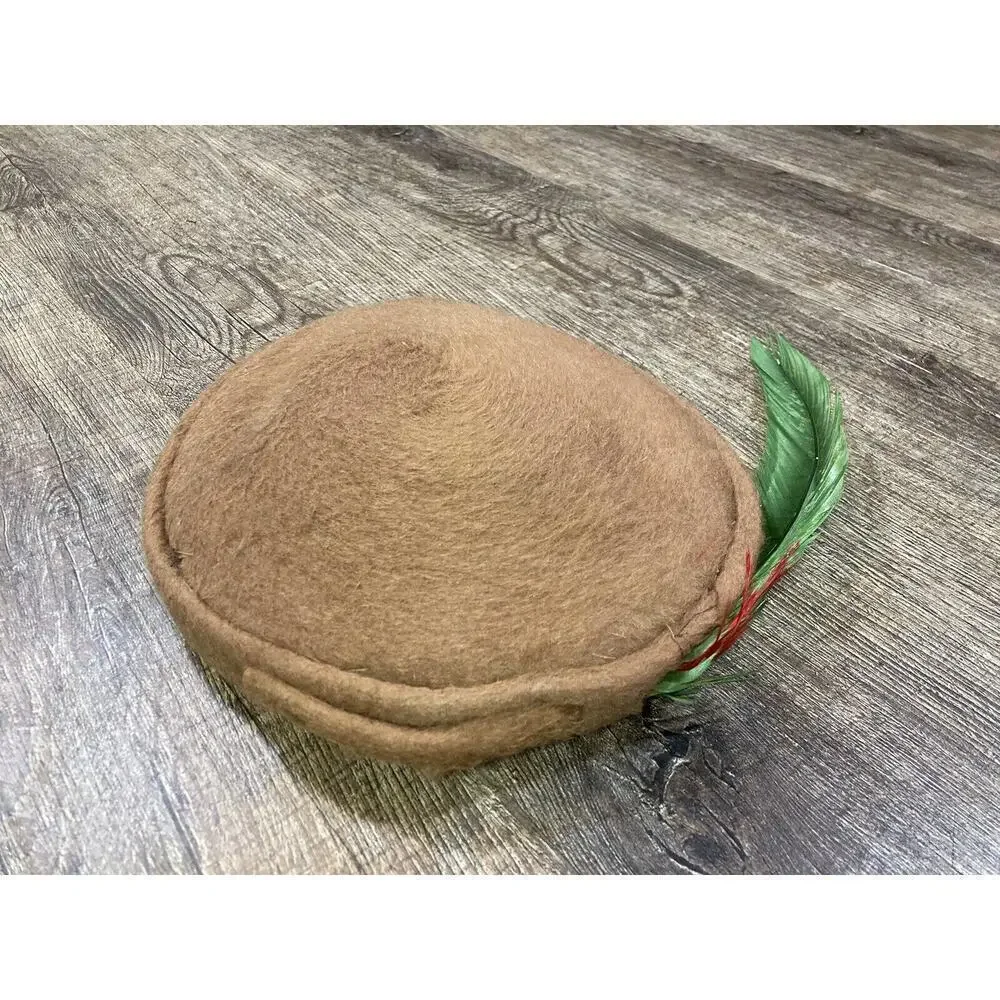 Vintage 1950’s Ladies Imported Alaskan Fur Pillbox Fascinator Hat Miss Howes
